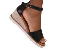 Where's That From - Cuña de PU Polipiel Dusk Diseño Hebilla para Mujer UTWM518_1