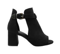 Where's That From - Sandalias de Ante Lisa Tacón Cuadrado para Mujer