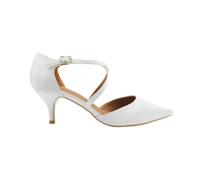Where's That From Zapato de Satén Kennedi Tacón Bajo para Mujer (WM117)