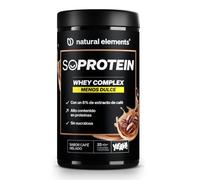 Whey Protein 1kg - Sabor Café - 23 gr proteína por porción + 8 BCAA - Apoyo para el aumento y desarrollo muscular* - Proteína Whey sin Aromas ni edulcorante - Probado en laboratorio