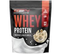 Whey Protein Complex - 1000 g (Chocolate Blanco) - Con Contenido de Aislado - Polvo de Proteína Soluble Instantánea con BCAA y EAA - German Elite Nutrition