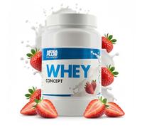 Whey Protein Concept - Mega Plus - Proteína De Suero Concentrada Para Ganar Masa Muscular Y Recuperación - Proteina Whey En Polvo - Whey Protein Isolate - Alto Contenido Proteico - Proteina Fresa 1kg