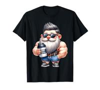 Whey Protein Gnome Dad Funny Bodybuilder Graphic For Coach Camiseta