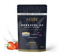 Whey Protein Isolate + Whey Protein Concentrate Evoexcel 2.0 de HSN Sports, Sin Gluten, Apto Vegetariano, Sabor Fresa, 500 gr (HSNS-EEX5002ST)