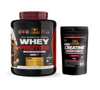 Whey Protein King Nutrition Proteina Concetrada (Chocolate Avellanas, 2000gr + Creatina 500gr)