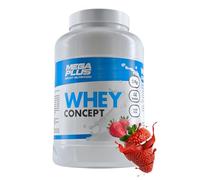 Whey Protein - Mega Plus - Proteína De Suero Concentrada Para Ganar Masa Muscular Y Recuperación - Proteina Whey En Polvo - Whey Protein Isolate - Alto Contenido Proteico - Proteina Fresa 2kg