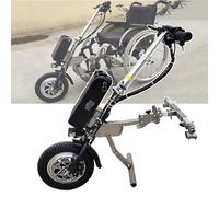 WhFKLca Dispositivo De TraccióN para Silla De Ruedas De 500 W, Accesorio para Silla De Ruedas para Bicicleta De Mano EléCtrica/Alcance De Crucero: 85 Km, 3 Velocidades/con Luz Delantera B