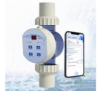WhFKLca Generador De Cloro Salino, Clorador De Sal, Sistem De CloracióN De Agua Salada para Spas De NatacióN, Control Remoto por AplicacióN Y WiFi Integrado, FuncióN De Limpieza Automática 10g/h