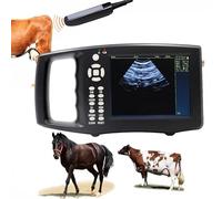 WhFKLca Kit De Escáner De Ultrasonido Veterinario,Pantalla HD De 5,6 Pulgadas, Función De Calentamiento con Un Solo Botón, para Ovejas, Perros, Gatos, Cerdos, Caballos Y Vacas Embarazadas C