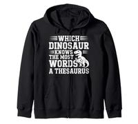 Which Dinosaur Knows The Most Words A Thesaurus |- Sudadera con Capucha