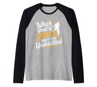 Which Part of Aroo Don't You Understand Husky Pet Dog |- Camiseta Manga Raglan