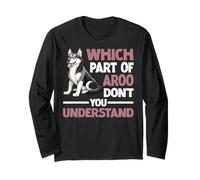 Which Part of Aroo Don't You Understand Husky Pet Dog Manga Larga