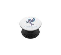 Whidbey Island Washington Kingfisher pájaro Nativo Americano PopSockets PopGrip Adhesivo
