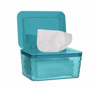 Whiidoom - Toallitas de gran capacidad para dispensador de toallitas para mantener toallitas de pañales frescas a prueba de polvo con tapa (verde)