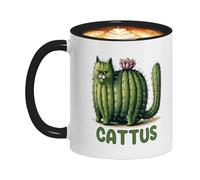 Whimsical Coffee Cup - Whimsical Insulated Cup | Coffee Mug with Cat Pattern Design, Drinkware Mug with Heat Resistant Vessel, Hydration Drinking Mugs, Beverage Drinkware for Home Office