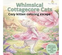 Whimsical Cottagecore Cats Colouring Book: Cosy Feline Kawaii Designs and Enchanted Floral Scenes: 50 Stress Relieving Pages with Adorable Flower ... Gift for Nature and Cute Animal Lovers.