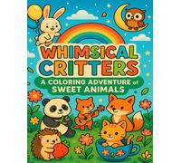 Whimsical Critters: A Coloring Adventure of Sweet Animals: Cute & Charming Animal Scenes for Relaxation and Fun