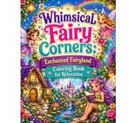 Whimsical Fairy Corners: Enchanted Fairyland Coloring Book for Relaxation: Magical Fairy Scenes Cozy Fantasy Worlds and Enchanting Designs for Stress Relief and Creative Fun