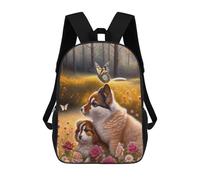 Whimsical Forest Friends Mochila Escolar Infantil Impresa En 3D 17inch Mochilas De Moda Para Niños De Primaria Y Secundaria