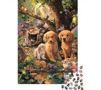 Whimsical Forest Friends Rompecabezas Imposible,desafío for Adults Juego Educativo 1000 Piezas Obra De Arte De Juego De para Adultos Y Niños A Partir De 12 Años 52x38cm/1000pcs