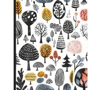 Whimsical Forest Lined Notebook / Journal: Decorative Cover with 120 pages, college ruled lined paper, 7.5 in x 9.25 in - perfect for school, office, or home