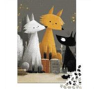 Whimsical Foxes and Friends Puzzles Imposible,desafío for Adults Entretenimiento Creativo 1000 Piezas Obra De Arte De Juego De para Adultos Y Niños 38x26cm/1000pcs