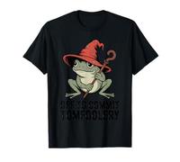 Whimsical Frog Wizard Off to Commit Tom Foolery Frog Meme Camiseta