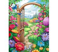 Whimsical Gardens: A Giant 500-Page Coloring Book for Children, Adults, and Garden Fans.: Celebrate nature’s beauty with whimsical gardens that spark creativity for all ages.