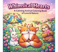 Whimsical Hearts: A Calming Animal Coloring Book of Love & Nature: Cute cats, deer, foxes, and dolphins in floral and moonlit scenes - a charming ... coloring book for mindful relaxation and joy.