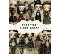 Whimsical Paper Dolls Scrapbook Paper - 50 Pages, 25 Double-Sided Designs - 8.5 x 11 in Craft Pad: Vintage-Inspired Scrapbook Paper with Dolls for Journals, Crafts, Collage