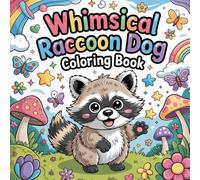Whimsical Raccoon Dog Coloring Book: raccoon dog relaxation women coloring book, tanuki stress relief kids color book, raccoon dog focus teens ... book, raccoon dog focus kids coloring book