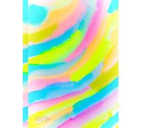 Whimsical Rainbow, Big Dream Sky, Star-Detailed, 8x11 Page, Hardcover Journal, Art Pad, Sketchbook, Drawing Book: Created With Hand-Drawn Art By: Artist Mary Elisabeth Linder @ MaryEMade