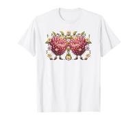 Whimsical Raspberry Decor For Women and Girls Floral Berry Camiseta