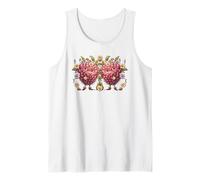 Whimsical Raspberry Decor For Women and Girls Floral Berry Camiseta sin Mangas