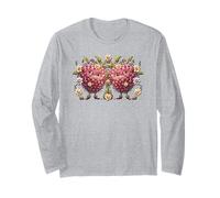 Whimsical Raspberry Decor For Women and Girls Floral Berry Manga Larga