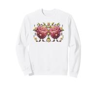 Whimsical Raspberry Decor For Women and Girls Floral Berry Sudadera