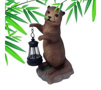 Whimsical Wildlife Illumination - Weatherproof Resin Ornament, Glowing Decorative Accent | Eco-Friendly Brightening Feature, For Botanical Flowerbed, Entrance, Grass, Park, Grounds, Courtyard