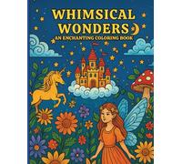 Whimsical Wonders: An Enchanting Coloring Book: Coloring Book for All ages| A Magical Whimsical Coloring Book for Adults, Teens & Kids| 25 Magical Whimsical Pages| Size 8.5 x 11. (Coloring Books)