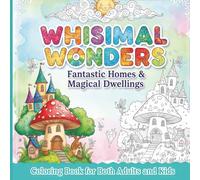 Whimsical Wonders: Fantastic Homes & Magical Dwellings Coloring Book For Both Adults and Kids: Over 50 Unique and Magical Houses, Fairy Cottages, and ... Villages for Stress Relief and Creative Fun.