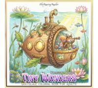 Whimsical Worlds: Tiny Wonders Grayscale Coloring Book for Adults: 52 Enchanting Fantasy Scenes Featuring Cozy Tiny Creatures, Magical Forests, ... (Magical Creatures and Fantasy Adventures)