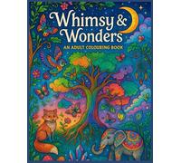 Whimsy And Wonders: An Adult Large Print Coloring Book For Teens , Adults and Even For Smart Kids: Fun and Anxiety, Stress Release Gift For Adults , Young Adults , (50 Premium Images)