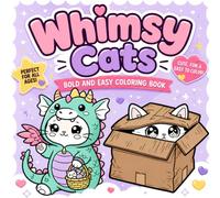 Whimsy Cats: Bold and Easy Coloring Book