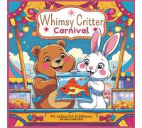 Whimsy Critter Carnival - A Fun and Relaxing Animal Coloring Book for Kids, Teens & Adults: 40 Unique Carnival-Themed Pages featuring Cute Animal ... Adventures (Whimsical Coloring book Series)