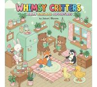 Whimsy Critters: Cozy Animal Adventures: A Fun and Easy Coloring Book for Kids and Tweens