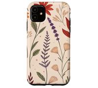 Whimsy Fall Garden in Bloom with Retro Florals Carcasa para iPhone 11