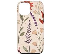 Whimsy Fall Garden in Bloom with Retro Florals Carcasa para iPhone 12 Mini
