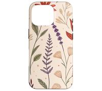 Whimsy Fall Garden in Bloom with Retro Florals Carcasa para iPhone 16 Pro
