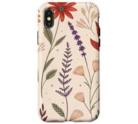 Whimsy Fall Garden in Bloom with Retro Florals Carcasa para iPhone X/XS