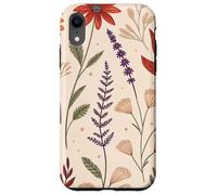 Whimsy Fall Garden in Bloom with Retro Florals Carcasa para iPhone XR