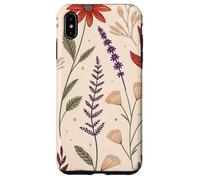 Whimsy Fall Garden in Bloom with Retro Florals Carcasa para iPhone XS MAX